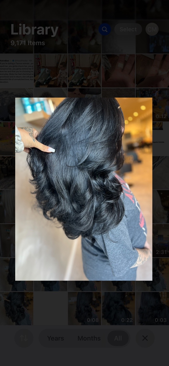 Dark hair with soft layers